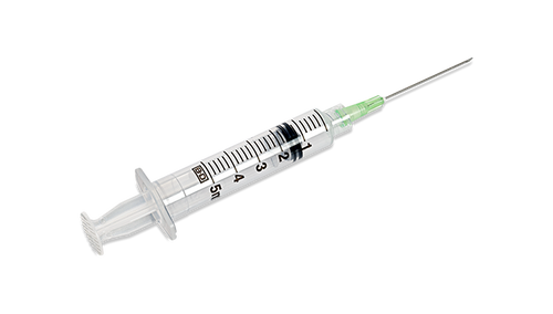 BD Syringe/ Needle Combination, 5mL, Luer-Lok™ Tip, 21G x 1½", 100/bx, 4 bx/cs (Continental US Only) - 21G, 1½"