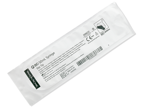 BD Syringe Only, 50mL, Luer Slip, 40/bx, 4 bx/cs (Continental US Only)