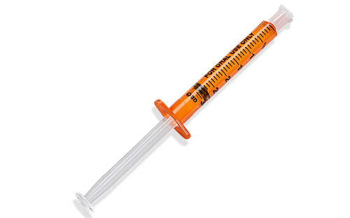 BD Oral Syringe, Amber, 3mL, Tip Cap, 100/pk, 5 pk/cs (Continental US Only)
