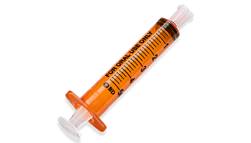 BD Oral Syringe, Amber, 5mL, Tip Cap, 100/pk, 5 pk/cs (Continental US Only)