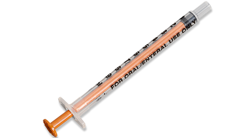 BD Oral Syringe, Clear, 1mL, Sterile, 200/pk, 8 pk/cs (Continental US Only) - Clear
