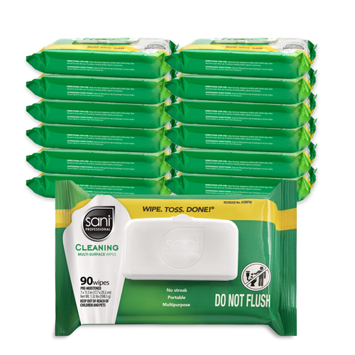 PDI SANI PROFESSIONAL® BRAND TABLE TURNERS® TABLE CLEANING WIPES Table Cleaning Wipes, 80/pk, 12 pk/cs (US Only)