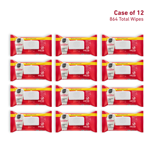 PDI SANI-WIPE™ NON-RINSE FOOD CONTACT HARD-SURFACE SANITIZING WIPE Sanitizing Wipes, 9" x 8", Softpack, 72/pk, 12 pk/cs (US Only)
