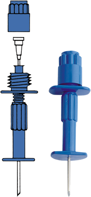 BD Sternal/ Iliac Bone Marrow Aspiration Needle, 18G, Adjustable Length 14-48mm, 10/cs (Continental US Only) - 18G