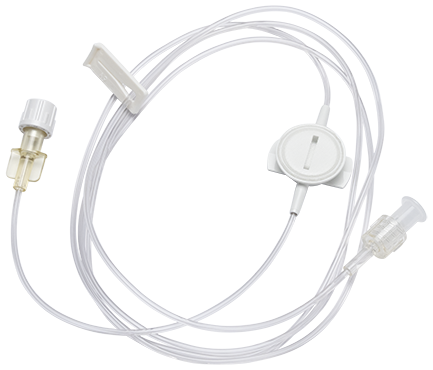 BD Alaris Syringe Module Set, Microbore, Pressure Sensing Disc, Slide Clamp, Fixed Male Luer Lock, Not Made w/ DEHP, 60" Length, 0.7 ml PV, Sterile, 100/cs (Continental US Only) - 60"