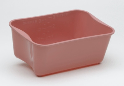 MEDEGEN KONTOUR® RECTANGULAR WASH BASINS - Wash Basin, 3.5 Qt, Mauve, 100/cs