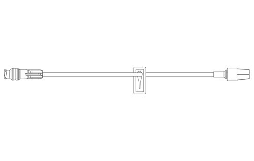 BD Extension Set, (1) Needle-Free Valve, Spin Male Luer Lock, 8.5" Length, 0.93 ml PV, 100/cs (Continental US Only) - 5"