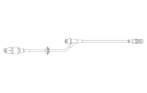 BD Extension Set, Check Valve, (1) MaxPlus Clear Needle-Free Connector, (1) NAC-y Needle-Free Valve 6" from Spin Male Luer Lock, Not Made with DEHP, 12.5" Length, 2.4ml PV, Sterile, 50/cs (Continental US Only) - 6"