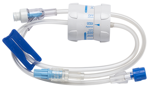 BD Extension Set, Flow Regulator Clamp, (1) NAC-Y Needle-Free Valve 7" from Spin Male Luer Lock, Not Made w/ DEHP, 23" Length, Sterile, 50/cs (Continental US Only) - 7"