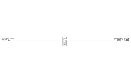 BD Extension Set, Microbore, Slide Clamp, Fixed Male Luer Lock, 36" Length, 0.4 ml Fluid Path, Not Made with DEHP, Sterile, 100/cs (Continental US Only) - 36"