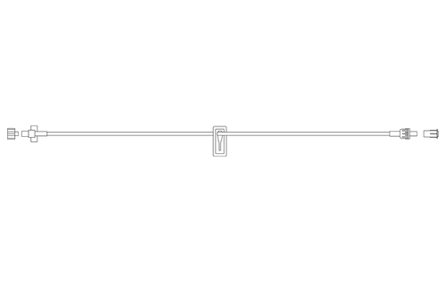 BD Extension Set, Microbore, Slide Clamp, Fixed Male Luer Lock, 36" Length, 0.4 ml Fluid Path, Not Made with DEHP, Sterile, 100/cs (Continental US Only) - 36"