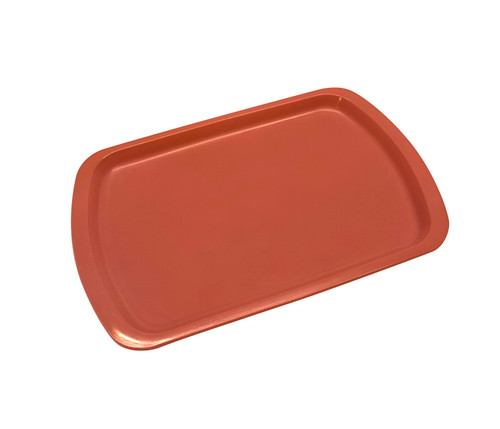 MEDEGEN SERVICE TRAY - Service Tray, Rectangular, Reusable, 9" x 6", Dusty Rose, 12/cs