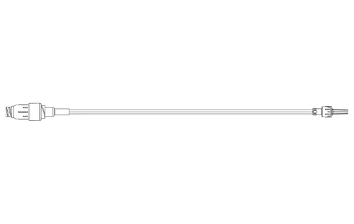 BD Extension Set, Pressure Rated, Minibore, Purple Striped, (1) MaxPlus Clear Needle-Free Connector, Spin Male Luer Lock, Not Made with DEHP, 8.5" Length, 0.59ml PV, Sterile, 50/cs (Continental US Only) - 5"