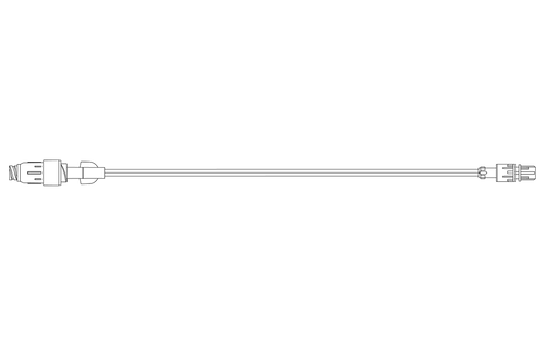 BD Extension Set, Pressure Rated, Purple Striped, (1) Removable MaxPlus Clear Needle-Free Connector, Spin Male Luer Lock, Not Made with DEHP, 7" Length, 0.7ml PV, Sterile, 50/cs (Continental US Only) - 7"