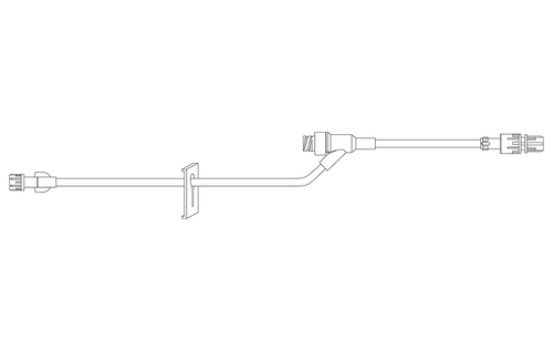BD Extension Set, Slide Clamp, Spin Male Luer Lock, Not Made with DEHP, 30" Length, 4.9ml PV, Sterile, 50/cs (Continental US Only) - 30"