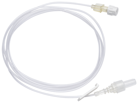 BD Extension Set: Smallbore Slide Clamp, Spin Male Luer Lock, DEHP FREE, L 61 inch, L 158 cm, PV 1.5 mL, Fluid Path Sterile, 100/cs (Continental US Only)