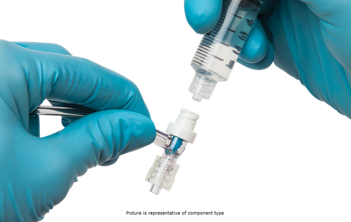 BD Pressure Rated T-Connector Extension Set, Removable MaxPlus Clear Needleless Connector, Pinch Clamp, Male Spin Lock, 6" Length, 1.3 mL PV, 50/cs (Continental US Only) - 6"