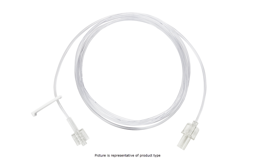 BD Smallbore Extension Set, Slide Clamp, Spin Male Luer Lock, Not Made with DEHP, 6" Length, 0.3 ml PV, Sterile, 100/cs (Continental US Only) - 6"