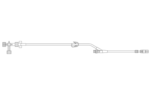BD SmartSite™ Extension Set, Pinch Clamps, 4-Way Stopcock (Off Indicator), 1 SmartSite™ Needle-Free Valve, 6" 2-Piece Luer Lock, 50/cs (Continental US Only) - 6"
