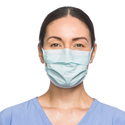 HALYARD STANDARD FACE MASKS - Procedure Mask, Blue, 50/pkg, 10 pkg/cs (60 cs/plt) (US Only)
