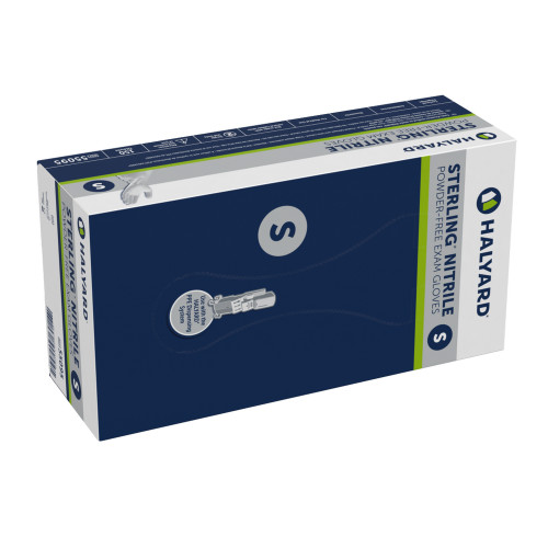 HALYARD STERLING NITRILE™ EXAM GLOVE - Gloves, Sterling Nitrile, Small, 150/bx, 10 bx/cs (US Only) (Any glove product purchased after 4/10/26 is non-returnable until further notice based on the current volatility in the market)Max weekly quantity all