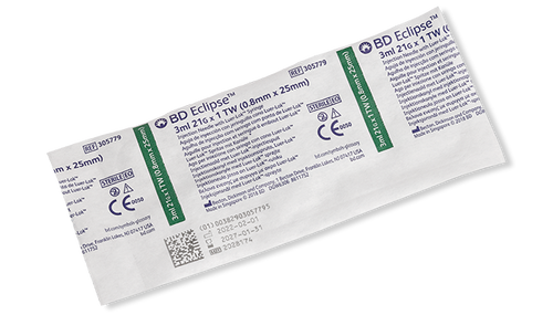 BD Needle, 21G x 1", 3mL, Luer-Lok™ Syringe, Detachable Needle, 50/bx, 6 bx/cs (Continental US Only) - 21G, 1"