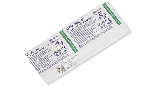 BD Needle, 21G x 1½", 3mL, Luer-Lok™ Syringe, Detachable Needle, 50/bx, 6 bx/cs (Continental US Only) - 21G, 1½"