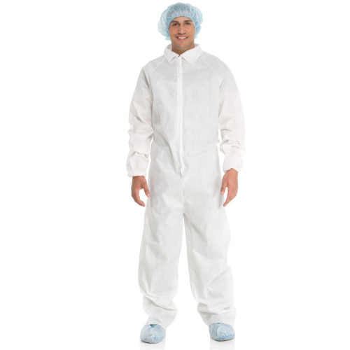 HALYARD PROTECTIVE COVERALL - Extra Protective Coverall, Elastic Wrist & Cuff, White, XX-Large, 24/cs (US Only)