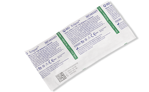 BD Syringe with Eclipse™ Needle, 10 ml, Luer Lock, 21G x 1.5", RB, Thin Wall, 50/pk, 6 pk/cs (Continental US Only) - 21G, 5"