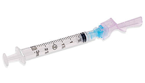 BD Syringe with Eclipse™ Needle, 3 ml, Luer Lock, 23G x 1.5", RB, Thin Wall, 50/pk, 6 pk/cs (Continental US Only) - 23G, 5"