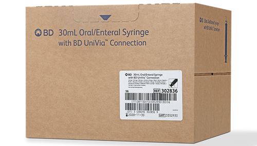 BD Enteral Syringe, 30mL, 56/pk, 4 pk/cs (Continental US Only)