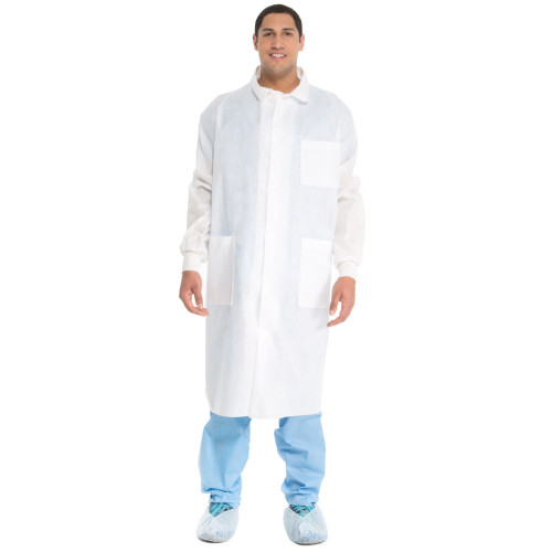 HALYARD UNIVERSAL PRECAUTIONS LAB COAT - Lab Coat, Blue, XL, 25/cs (US Only)