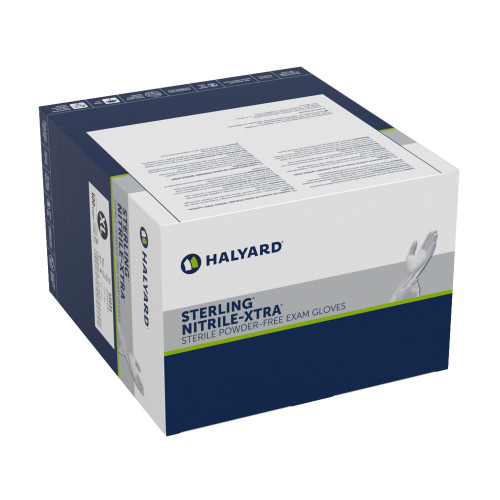 HALYARD STERLING® NITRILE-XTRA STERILE EXAM GLOVES - Gloves, Sterling Nitrile, X-Large, 100 eaches/bx, 4 bx/cs (US Only) (Any glove product purchased after 4/10/26 is non-returnable until further notice based on the current volatility in the market)M