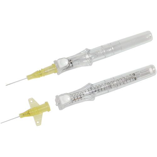 BD IV Winged Catheter, 24G x .56", Yellow, 50/bx, 4 bx/cs (Continental US Only) - 24G, 56", Yellow