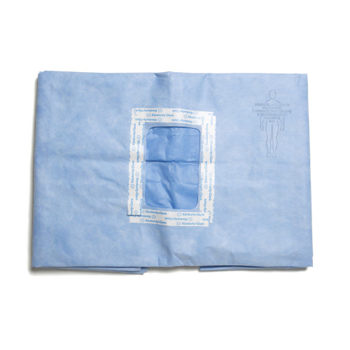 HALYARD DRAPES - Laparotomy Drape, Pediatric, 74" x 124", Blue, Bulk, 19/cs (US Only)