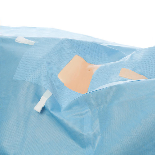 HALYARD DRAPES - Robotics Laparoscopy/Lithotomy Drape with Pouch, 142" x 30" x 124", Sterile, 8/cs (US Only)