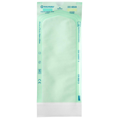 HALYARD STERILIZATION POUCH - Sterilization Pouch, Self Seal Paper, 3½ " x 7¾ ", 90mm x 200mm, Flat Pack, STEAM/EO, 200/bx, 10 bx/cs (US Only)