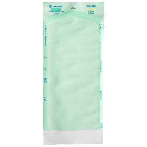 HALYARD STERILIZATION POUCH - Sterilization Pouch, Heat Seal Paper, 5¾ " x 13¾ ", 150mm x 350mm, Flat Pack, STEAM/EO, 250/bx, 4 bx/cs (US Only)