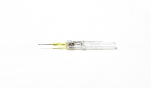 BD IV Winged Catheter, 24G x ¾", Yellow, 50/bx, 4 bx/cs (Continental US Only) - 24G, Yellow