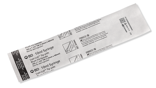 BD Syringe, 10mL, Blunt Plastic Cannula, For Interlink® System, 100/bx, 4 bx/cs (Continental US Only)