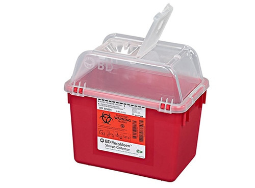BD Sharps Collector, 8 Quart, Open Top Nesta, 24/cs (Continental US Only)
