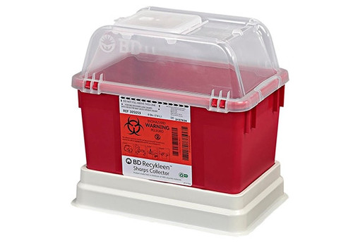 BD Sharps Collector, 8 Quart, Open Top Nesta, 24/cs (Continental US Only)