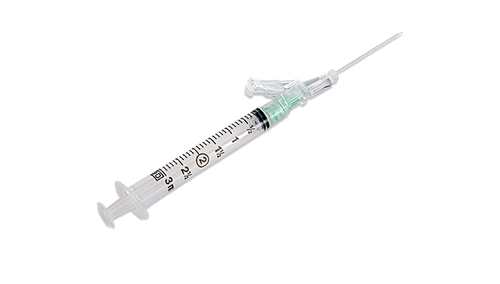 BD Syringe, 3mL, 21G x 1½" Shielding Intramuscular Injection Needle, Regular Bevel, Regular Wall, Detachable Needle, 50/bx, 8 bx/cs (Continental US Only) - 21G, 1½"