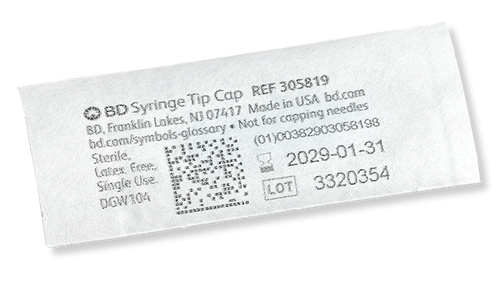 BD Syringe, Single, Sterile, Tip Cap, Luer-Lok™, 200/bx, 10 bx/cs (Continental US Only)