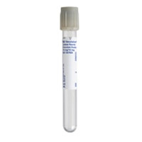 BD Plastic Tube, Hemogard™ Closure, 13 x 100mm, 6.0mL, Lt. Gray, Paper Label, Potassium Oxalate 12.0mg/Sodium Fluoride 15.0mg, 100/pk, 10 pk/cs (Temp Sensitive; Non-Returnable) (Continental US Only)