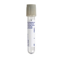 BD Plastic Tube, Hemogard™ Closure, 13 x 75mm, 2.0mL, Lt. Gray, Paper Label, Potassium Oxalate 4.0mg/Sodium Fluoride 5.0mg, 100/pk, 10 pk/cs (Temp Sensitive; Non-Returnable) (Continental US Only)