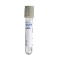 BD Plastic Tube, Hemogard™ Closure, 13 x 75mm, 4.0mL, Lt. Gray, Paper Label, Potassium Oxalate 8.0mg/Sodium Fluoride 10.0mg, 100/pk, 10 pk/cs (Temp Sensitive; Non-Returnable) (Continental US Only)
