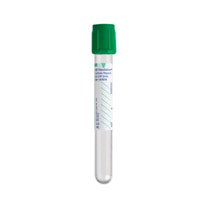 BD Plastic Tube, Hemogard™ Closure, 13mm x 100mm, 6.0mL, Green, Paper Label, Sodium Heparin (bxray coated) 90 Ubx Units, 100/bx (Temp Sensitive; Non-Returnable) (Continental US Only) - Green