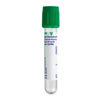 BD Plastic Tube, Hemogard™ Closure, 13mm x 75mm, 4.0mL, Green, Paper Label, Lithium Heparin (spray dried) 75 USP Units, 100/bx (Temp Sensitive; Non-Returnable) (Continental US Only) - Green