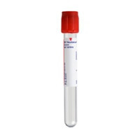 BD Plastic Tube, Hemogard™ Closure, 13mm x 100mm, 5.0mL, Red, Paper Label, Clot Activator & Silicone Coated Interior, 100/pk, 10 pk/cs (Continental US Only) - Red